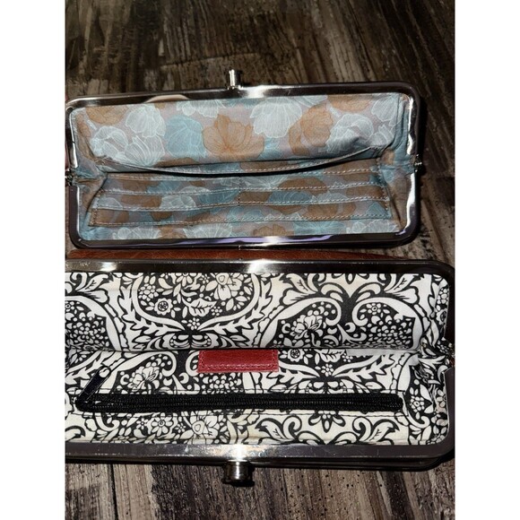 Rare Hobo Grey Leather Purse, Black + Brown Leather Cluthes, Millie Hobo Lot - Picture 5 of 9